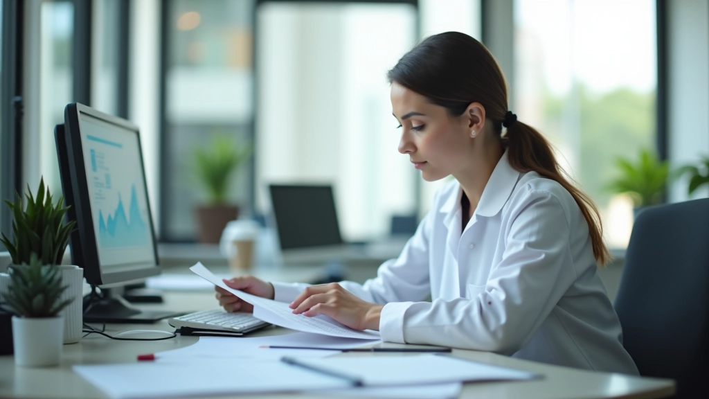 Medical office manager tracking appointment confirmations and reminders